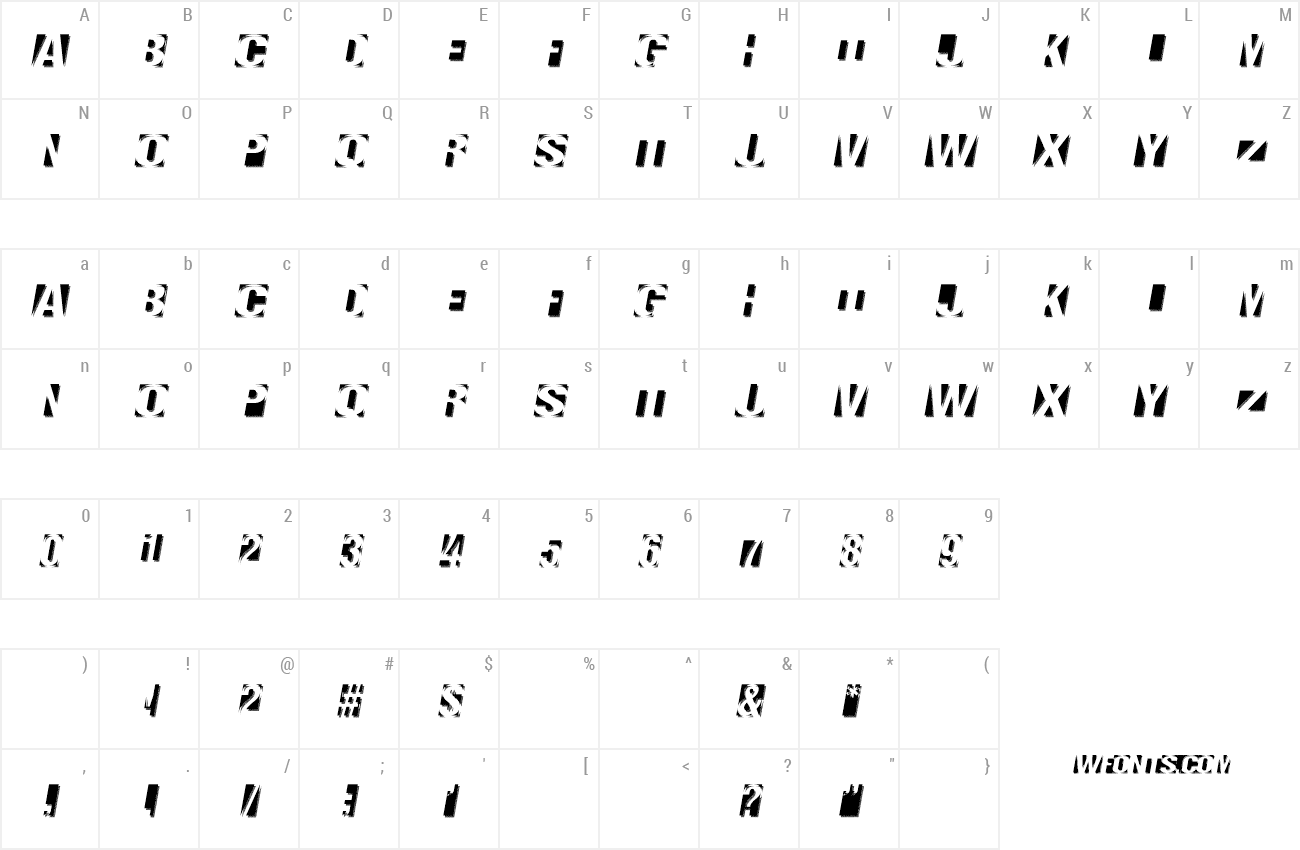 Negatron Font