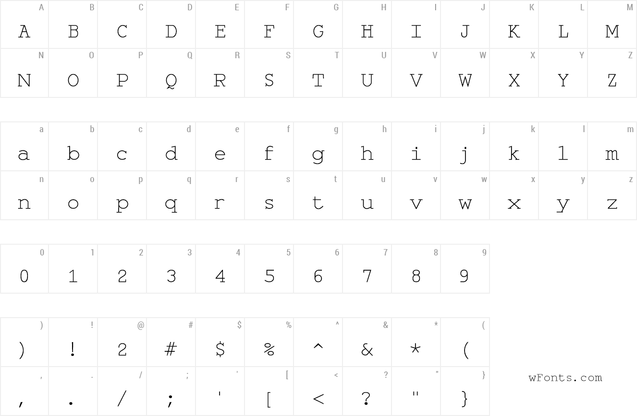 Monospace Font
