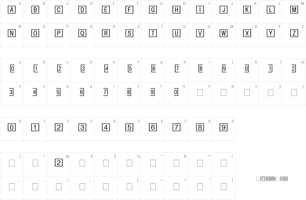 Square Frame MT Font