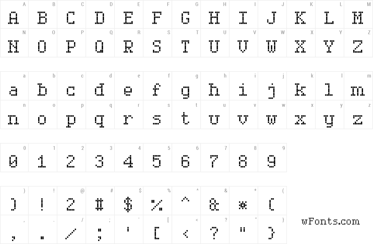 Serif LED Board 7 Font