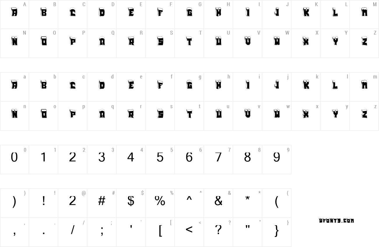 Faint Font