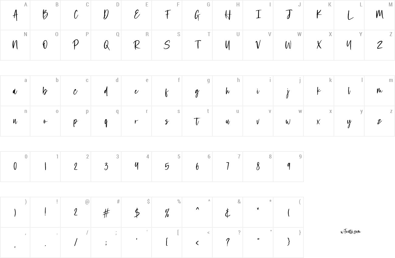 Wednesday Script Font