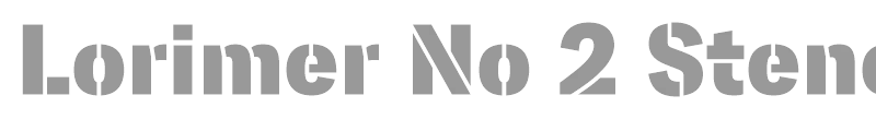 Lorimer No2 Stencil