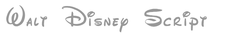 Walt Disney Script