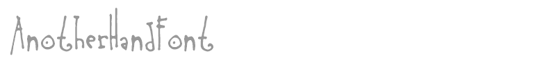 AnotherHandFont