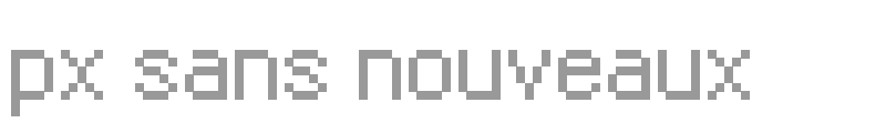 px sans nouveaux