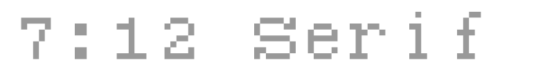 7:12 Serif