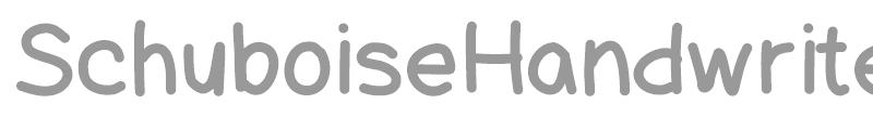 Schuboise Handwrite