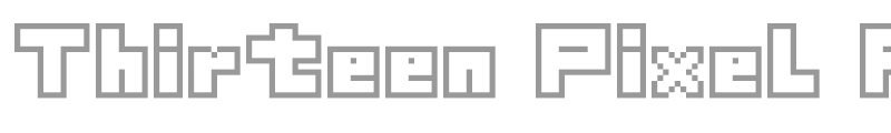 Thirteen Pixel Fonts