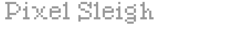 Pixel Sleigh