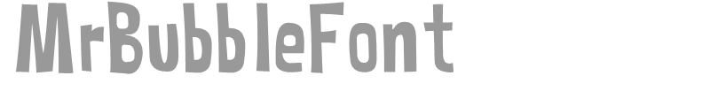 MrBubbleFont