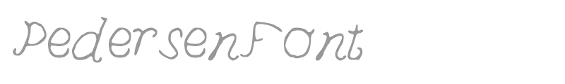 PedersenFont