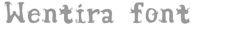Wentira font