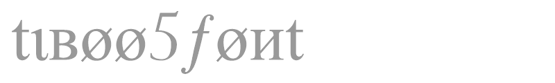 tiboo5font