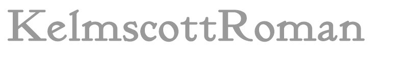 KelmscottRoman