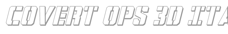 Covert Ops Outline Italic