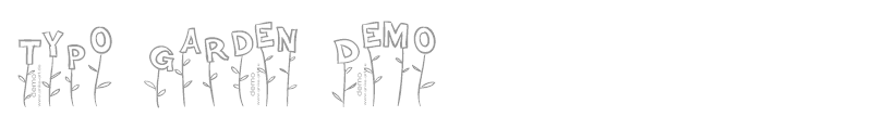 Typo Garden Demo