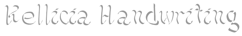 Kellicia Handwriting