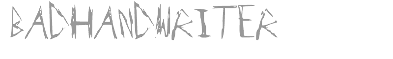 BadHandwriter
