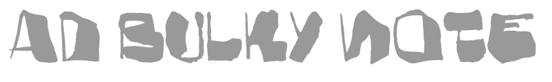 AD Bulky Note