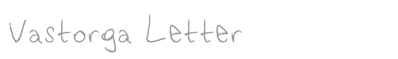 Vastorga Lettter