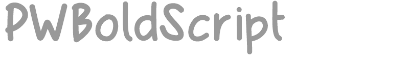 PWBoldScript