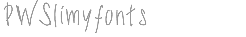 PWSlimyfonts