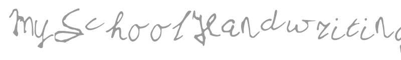 MySchoolHandwriting