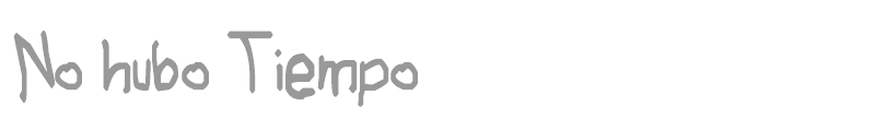 No hubo Tiempo