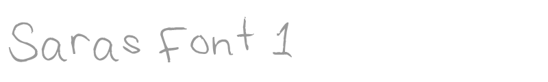 Saras Font 1