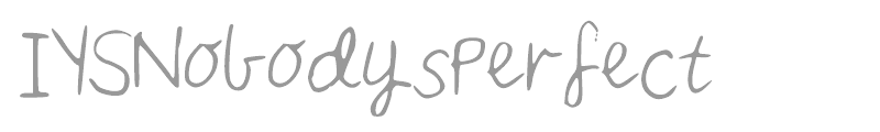 IYSNobodysPerfect