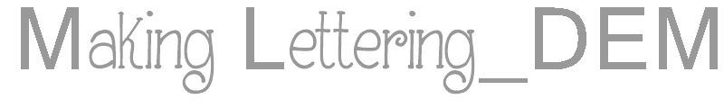 Making Lettering