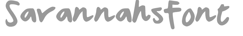 SavannahsFont