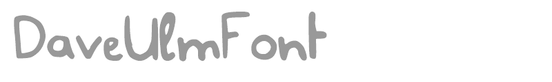 DaveUlmFont