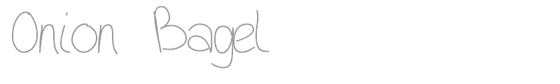 Onion Bagel