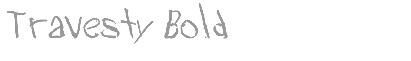 Travesty Bold