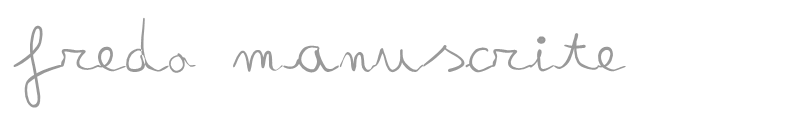 fredo manuscrite