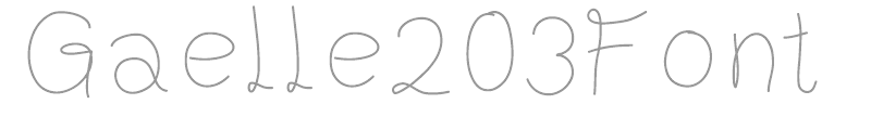 Gaelle203Font