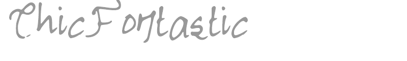 ChicFontastic