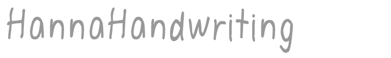 HannaHandwriting