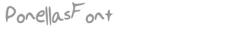 PonellasFont