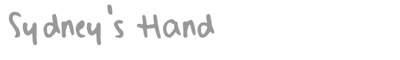 Sydney's Hand