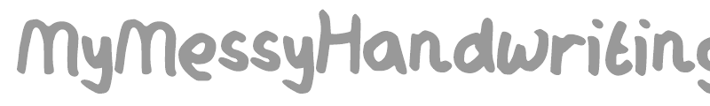 MyMessyHandwriting