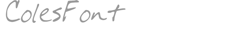 ColesFont