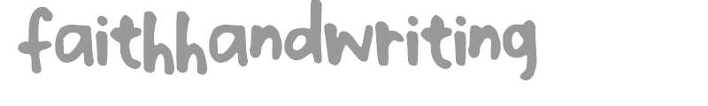 faithhandwriting