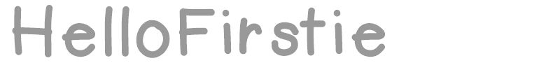 HelloFirstie