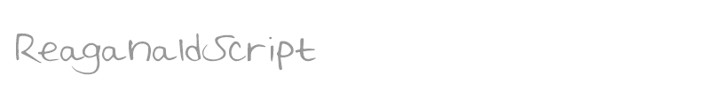 ReaganaldScript