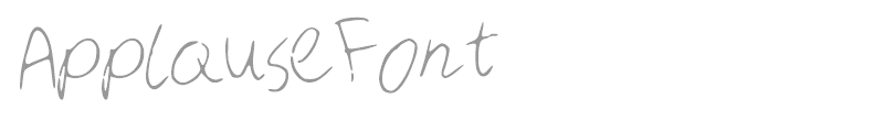 ApplauseFont