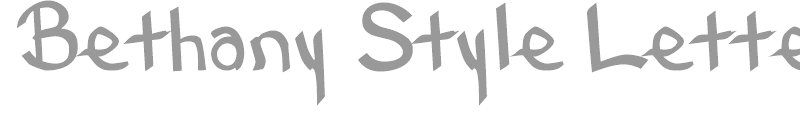 Bethany Style Letters