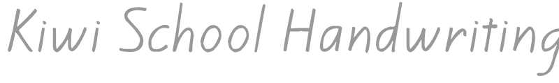 Kiwi School Handwriting
